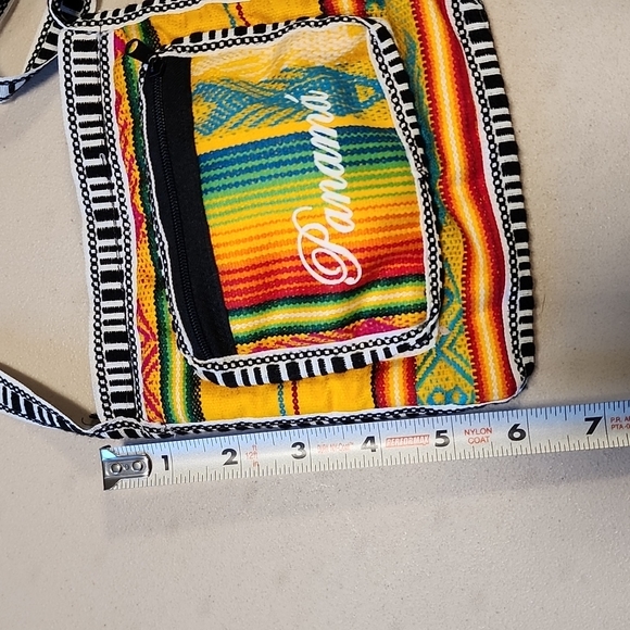 Colorful Little Panama Cross Body Bag. - Picture 8 of 9